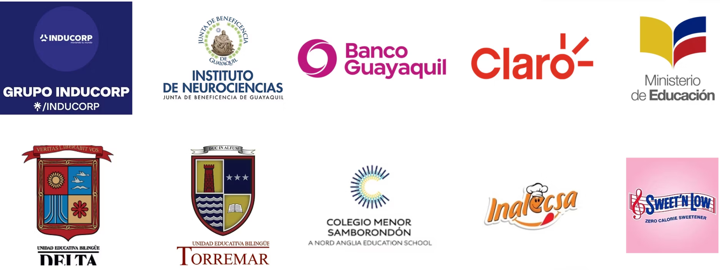 Logos de empresas e instituciones que han confiado en Calovita